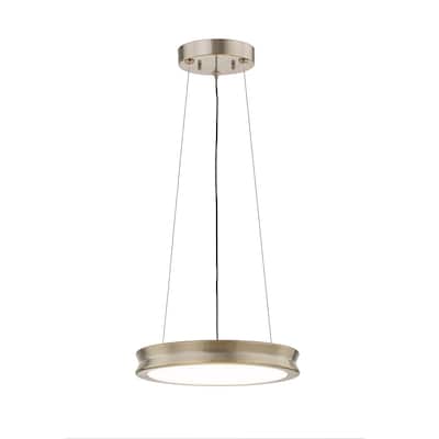 EVOLV Fusion Bevel 12-inch LED Pendant with Opal Glass