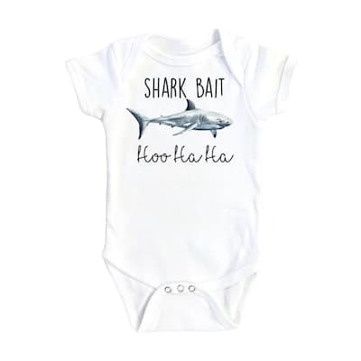 Shark Bait - Baby Boy Girl Clothes Infant Bodysuit Funny Cute Newborn