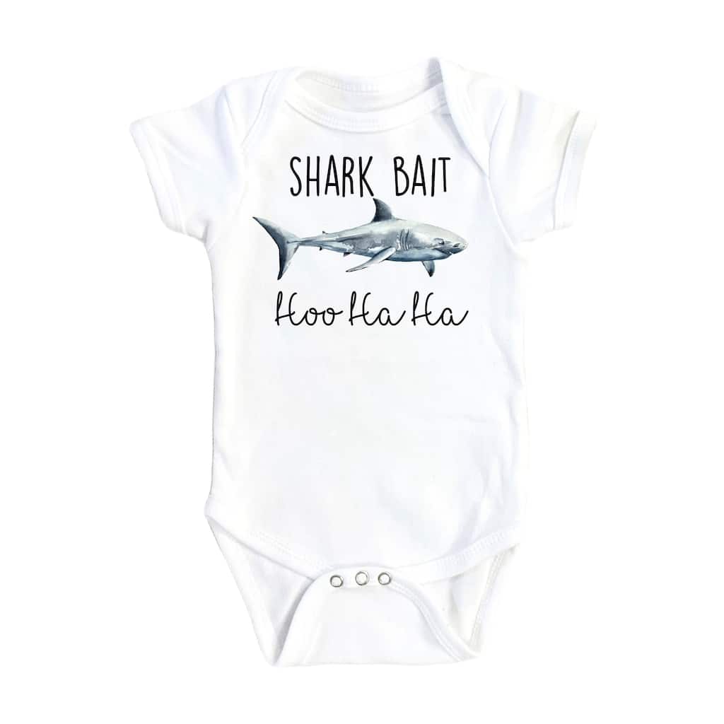 Shark Bait - Baby Boy Girl Clothes Infant Bodysuit Funny Cute Newborn