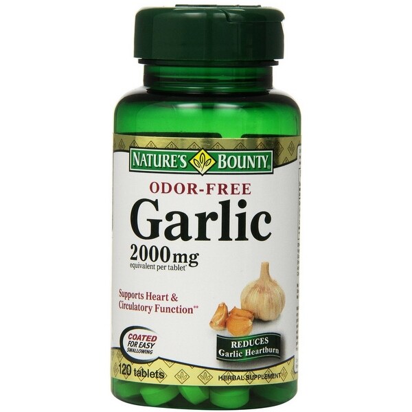 Nature's Bounty Odor-Free Garlic 2000mg, Tablets 120 ea