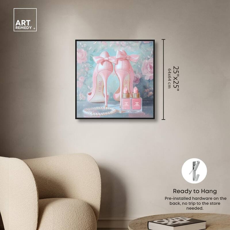 Love Dainty Heels Canvas by Art Remedy