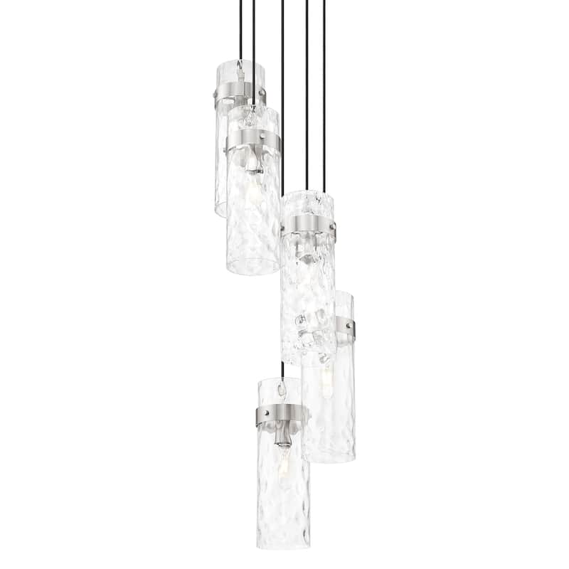 Z-Lite 7002P5-5R Fontaine 5 Light 15" Wide Chandelier - Brushed Nickel