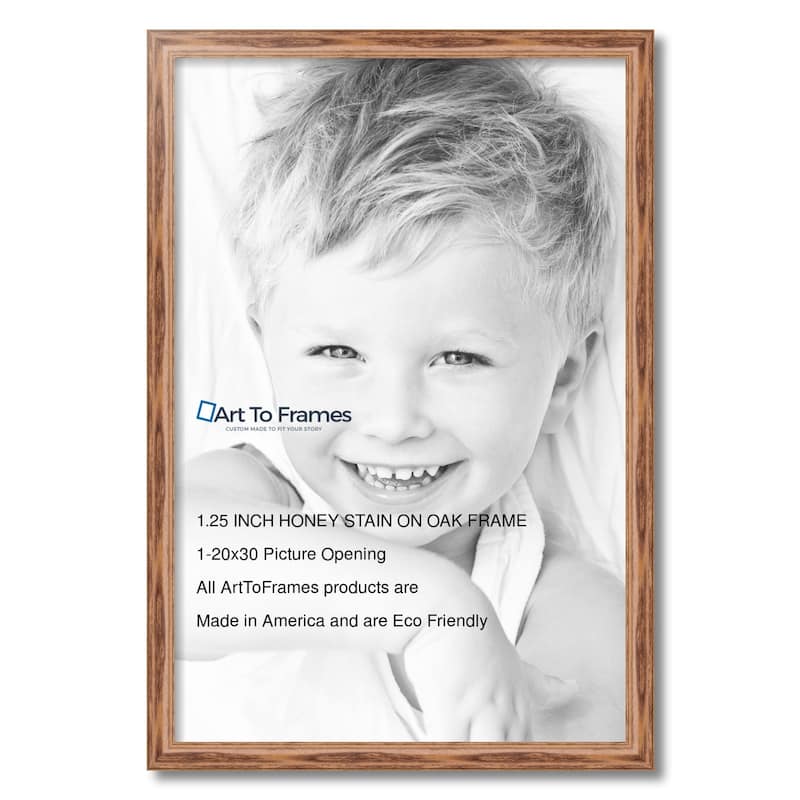 ArtToFrames Clayton Oak 20x30 Inch Picture Frame, 1.25 Inch Wood Poster Frame Available in Multiple Colors (59504-20x30)