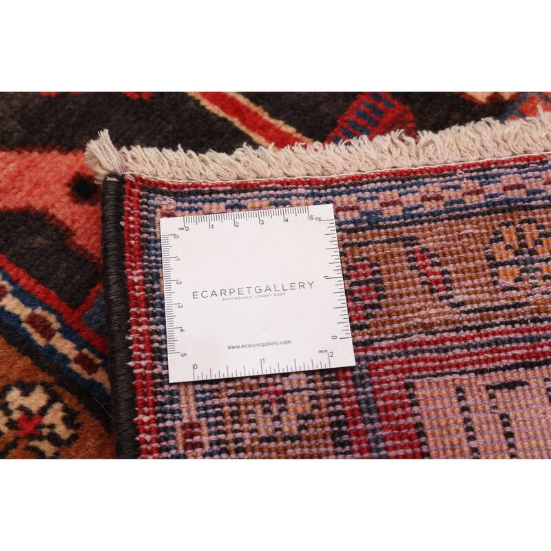 ECARPETGALLERY Hand-knotted Anatolian Vintage Black, Red Wool Rug - 5'2 x 9'1