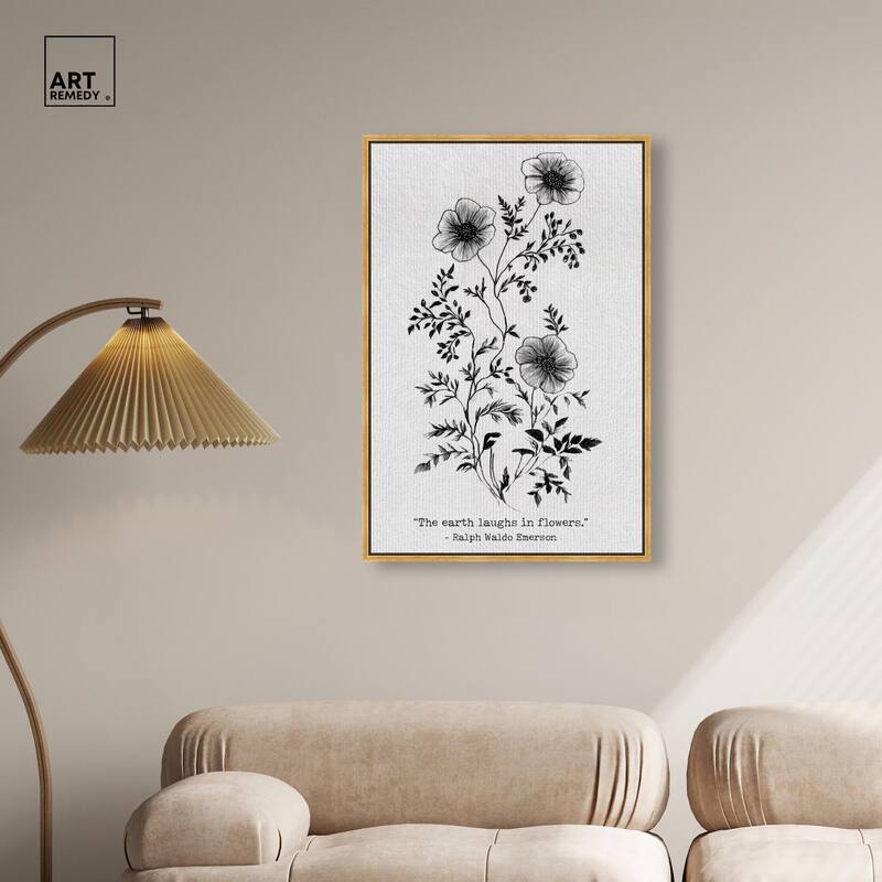 Earth Laughs in Flowers Canvas by Art Remedy