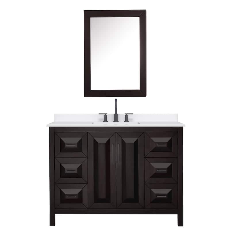 Wyndham Collection WCV252548S-QTZ-US3MED Daria 48" Free Standing