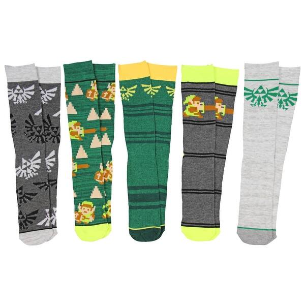 Shop Bioworld The Legend Of Zelda Casual Crew Socks Pack Of 5 10