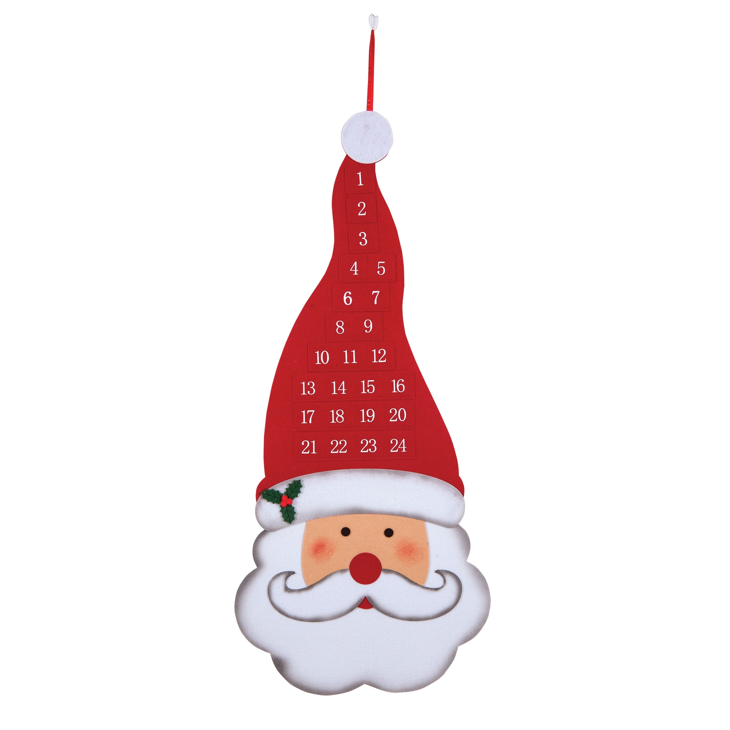 Santa Head Christmas Advent Calendar
