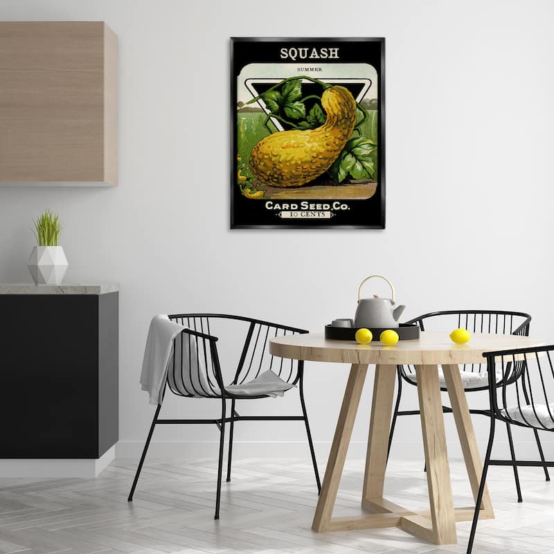 Stupell Vintage Garden Squash Framed Floater Canvas Wall Art Design By Lil' Rue