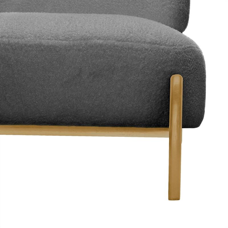 Single sofa chair Living Room Bedroom Lamb fleece Single Chair Retro Solid Wood Lazy Sofa Casual Chair