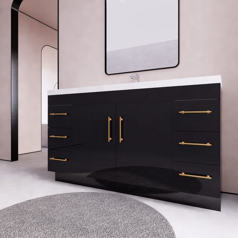 Eliza 60'' Freestanding Vanity with Single Sink