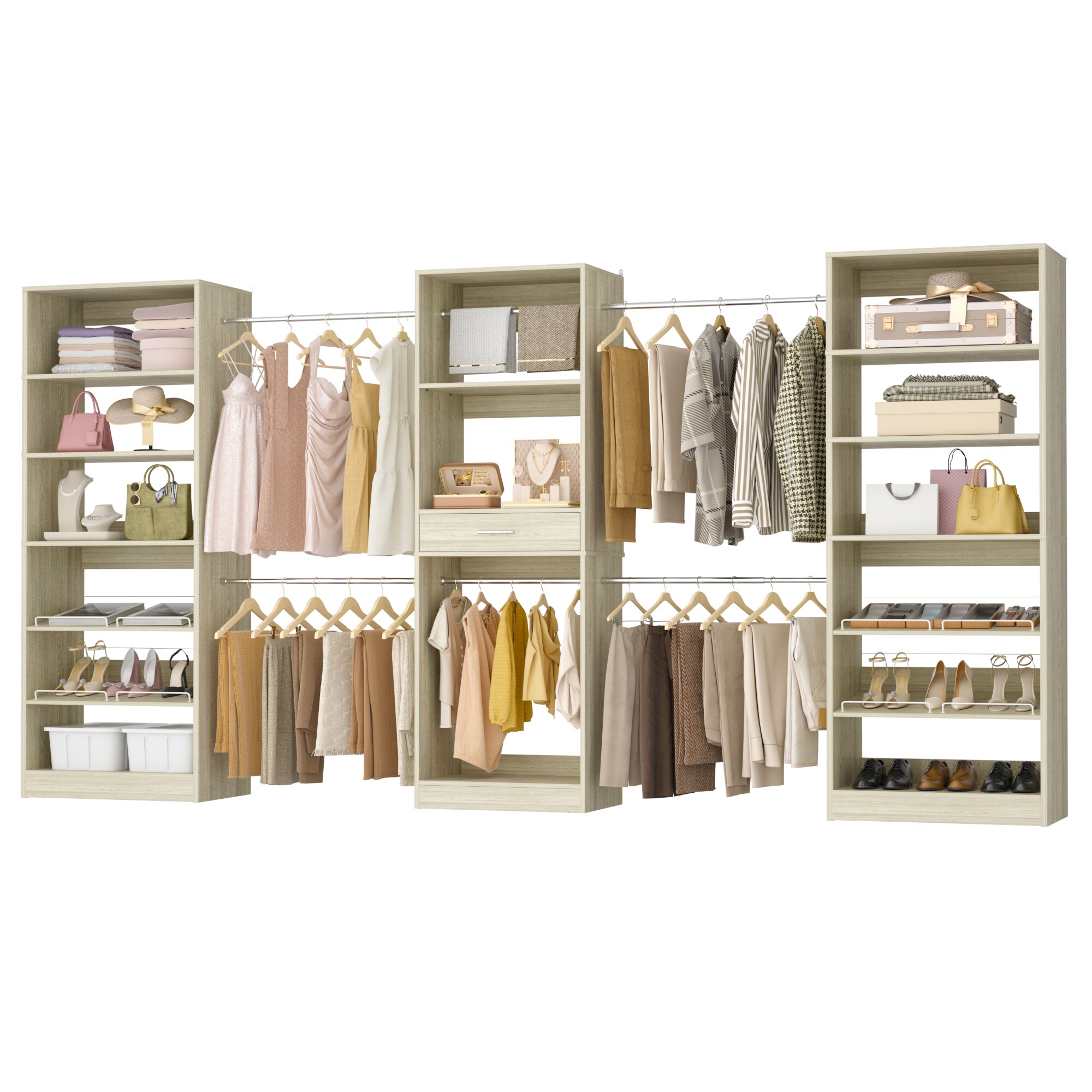 70''---221''-Set-of-3-Closet-
