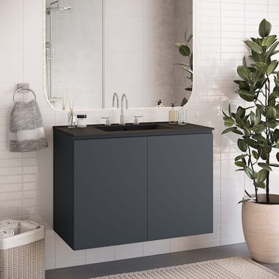 Bryn 36" Wall-Mount Bathroom Vanity