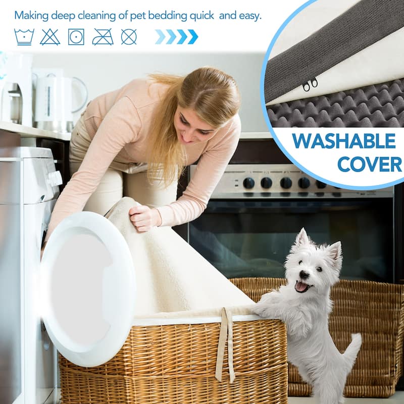 Orthopedic Dog Bed with Washable Cover