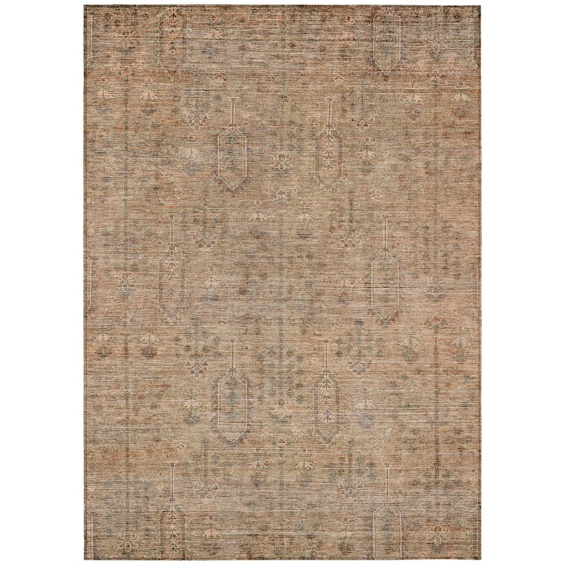HomeRoots Southwestern Transitional Rectangle Outdoor Rug