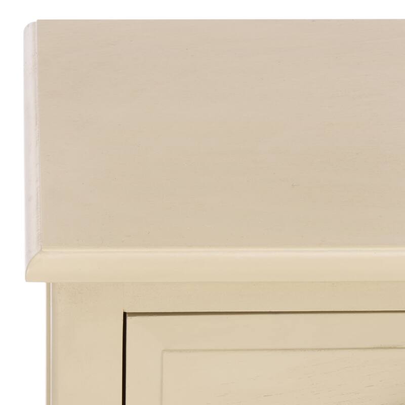 SAFAVIEH Hermine Distressed Black 4-Drawer Storage Side Table - 15" x 11.8" x 35.8" - 15"W x 12"D x 36"H