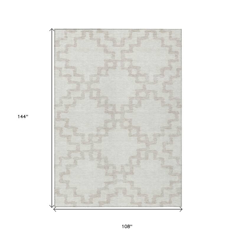 HomeRoots Geometric Transitional Rectangle Outdoor Rug