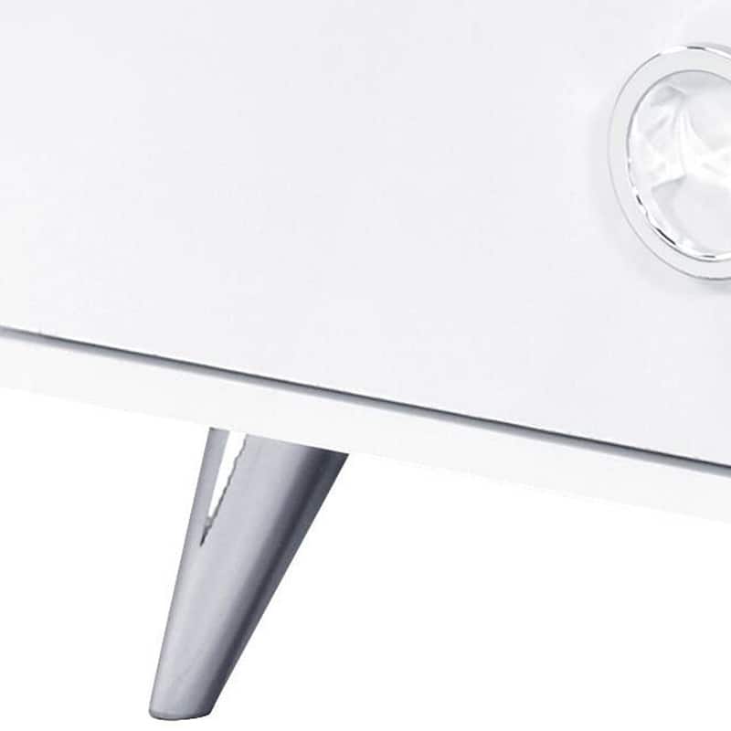 White 6 Drawer Dresser Modern Bedroom Storage Organizer 47 Inch