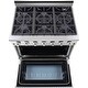 preview thumbnail 3 of 3, Liquid Propane 36" 5.5 cu. ft. Freestanding Gas Range NXR Pro-Style Convection Oven Stainless Steel