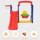 preview thumbnail 6 of 18, Goplus 3 in 1 Junior Children Climber Slide Swing Seat Basketball Hoop