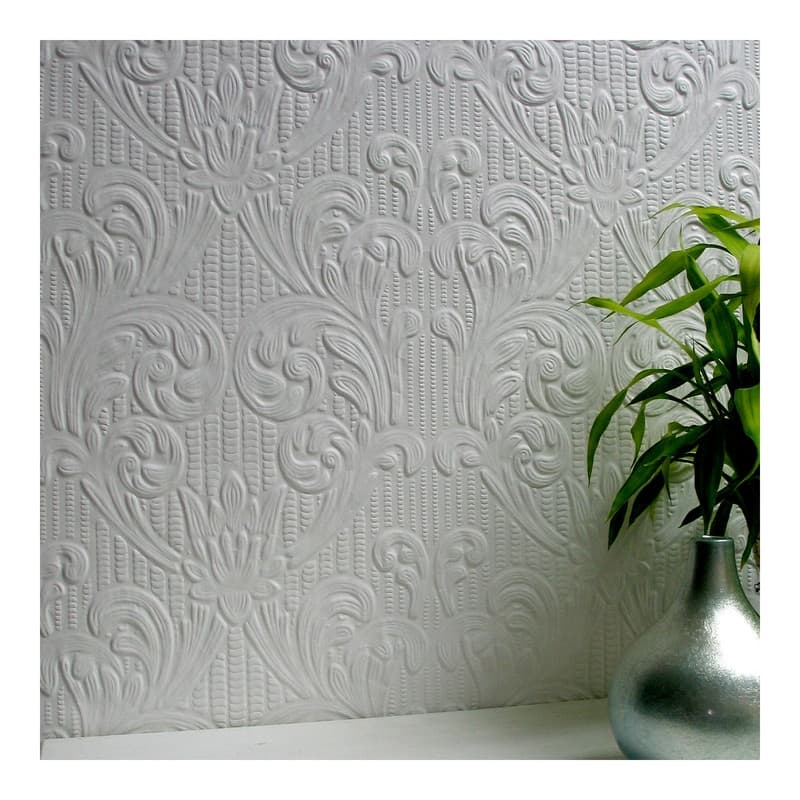 Brewster Charles Paintable Supaglypta Wallpaper - 20.5 x 396 x 0.025