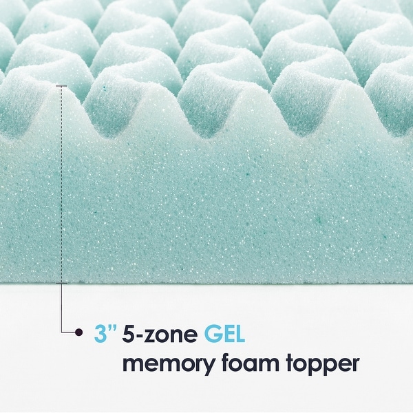 5 Zone Cooling Gel Memory Foam Mattress Topper Collection Bed Bath Beyond 31871721