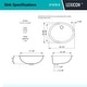 preview thumbnail 4 of 4, Lexicon Platinum V210 Quartz Composite Oval Vanity Sink - Galaxy Beige