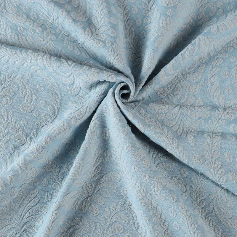 Superior Aspen Jacquard Floral Scalloped Edges Cotton Blend Bedspread Set