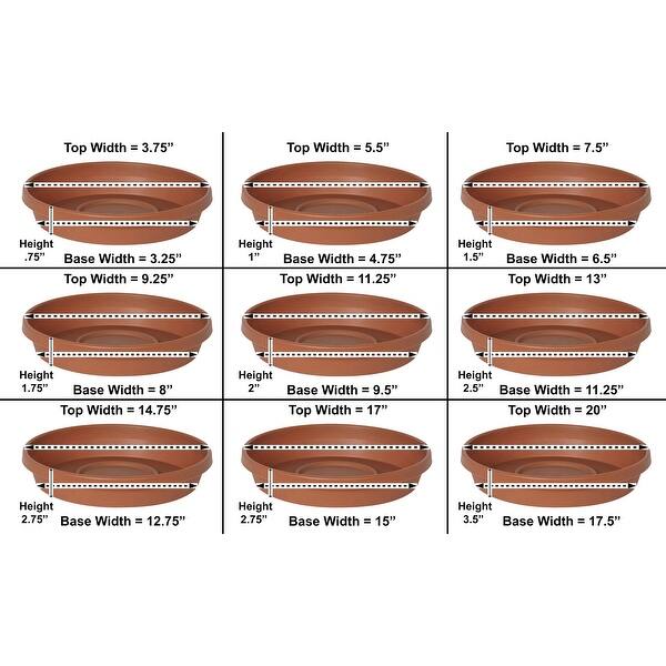 Bloem Terra Plant Saucer Tray for Planters 9-12 Bloem Terra Plant Saucer Tray for Planters 9-12