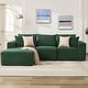 preview thumbnail 21 of 54, 109'' Corduroy Modular Sectional Sofa with Chaise