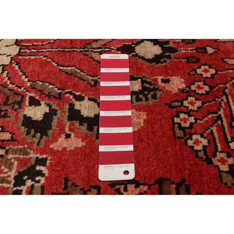 ECARPETGALLERY Hand-knotted Andelz Red Wool Rug - 3'7 x 11'11