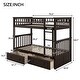 preview thumbnail 33 of 43, Twin over Twin Bunk Bed with 2 Drawers & Convertible Design
