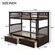 preview thumbnail 6 of 23, Twin over Twin Bunk Bed with Drawers, Convertible Beds No Box Spring Needed
