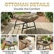 preview thumbnail 15 of 44, Oversized Indoor Outdoor Royal Papasan Rocking Chair, Patio Egg Rocker with Cushions, 450 lb Capacity