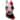 19.5" Black and Red Embroidered Kitty Cat Christmas Stocking