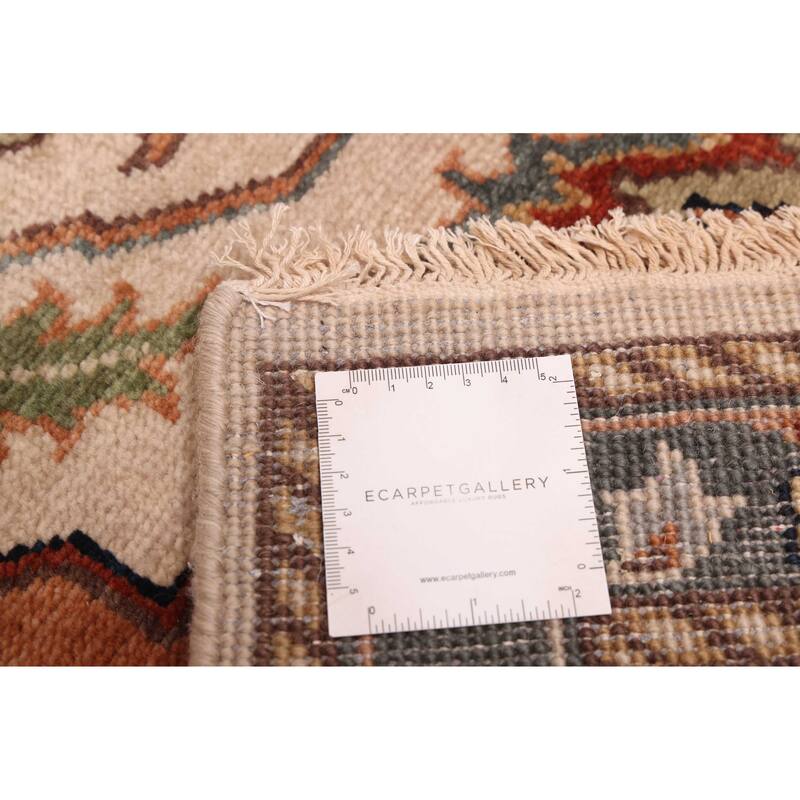 ECARPETGALLERY Hand-knotted Jules Sultane Ivory Wool Rug - 8'9 x 11'9