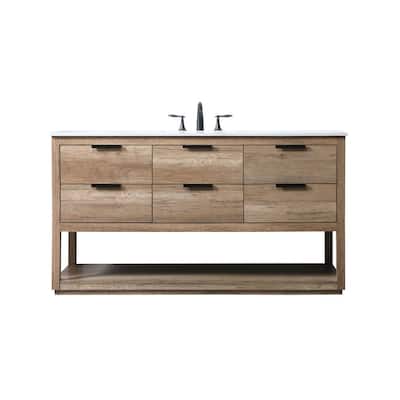 Elegant Lighting VF19260 Larkin 60" Free Standing Single Basin Vanity