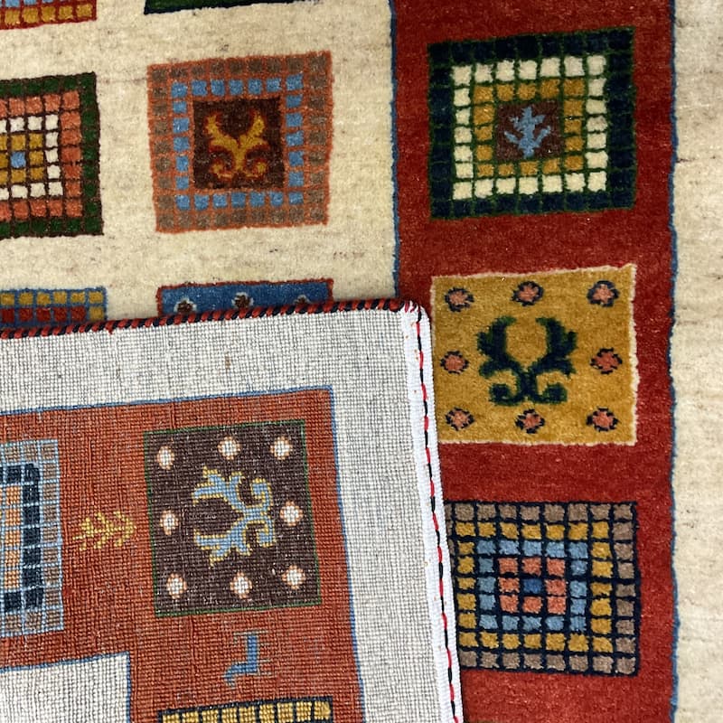 HERAT ORIENTAL Hand-knotted Indo Gabbeh Wool Runner - 2'6" x 12'