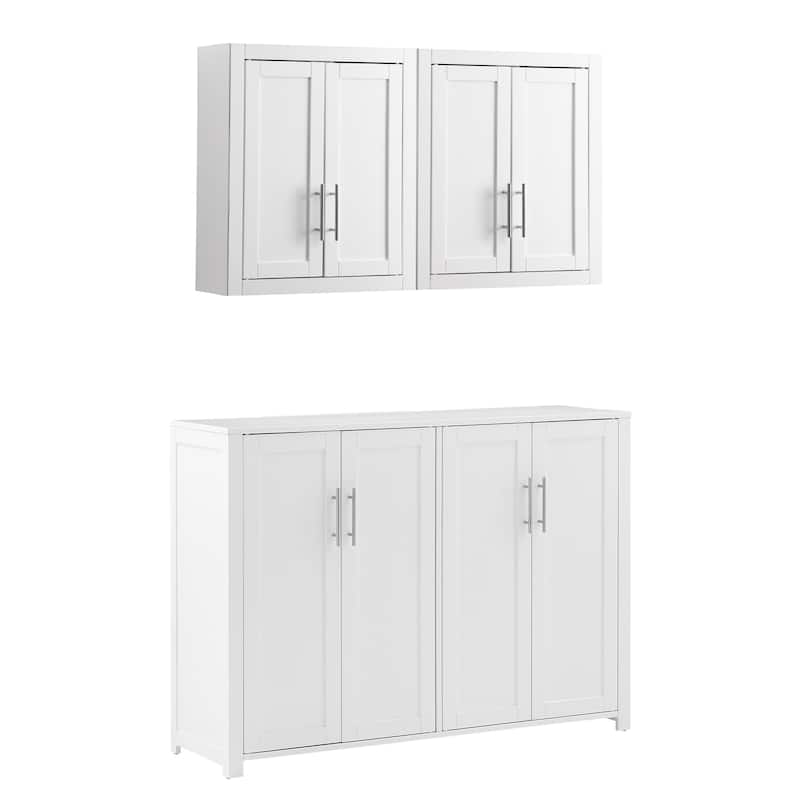 Crosley Savannah 3-Piece Kitchen Storage Pantry Set