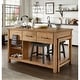 preview thumbnail 8 of 96, Tali Reclaimed Look Extendable Kitchen Island by iNSPIRE Q Classic
