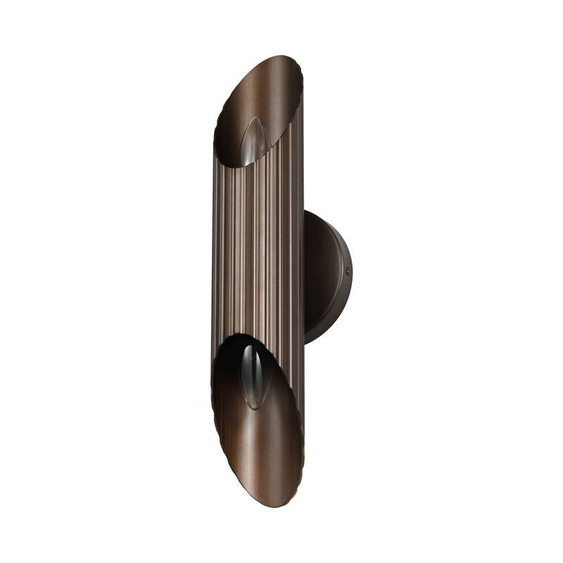 Rennnsan 15.5 in. 2-Light Farmhouse Vintage Cylinder Linear Bathroom Vanity Light