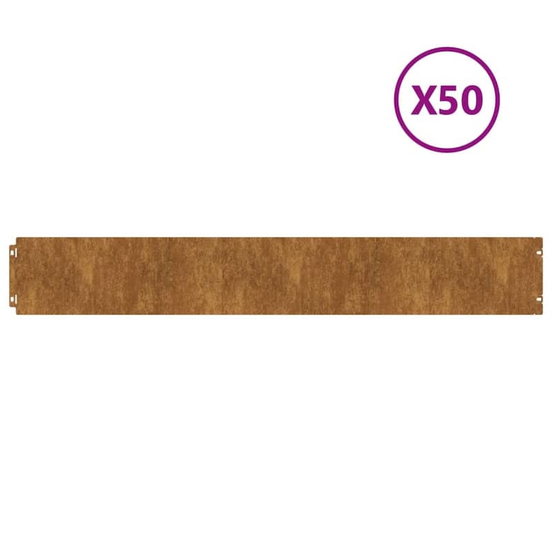 vidaXL Lawn Edgings Landscape Border Outdoor Garden Flexible Corten steel