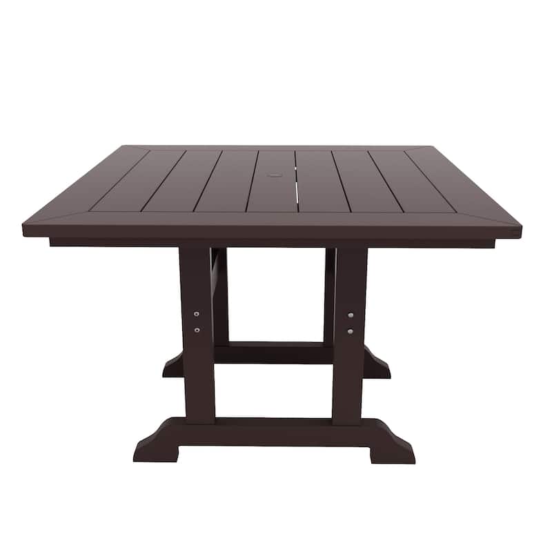 Laguna Hdpe All Weather Outdoor Patio 43" Square Dining Table