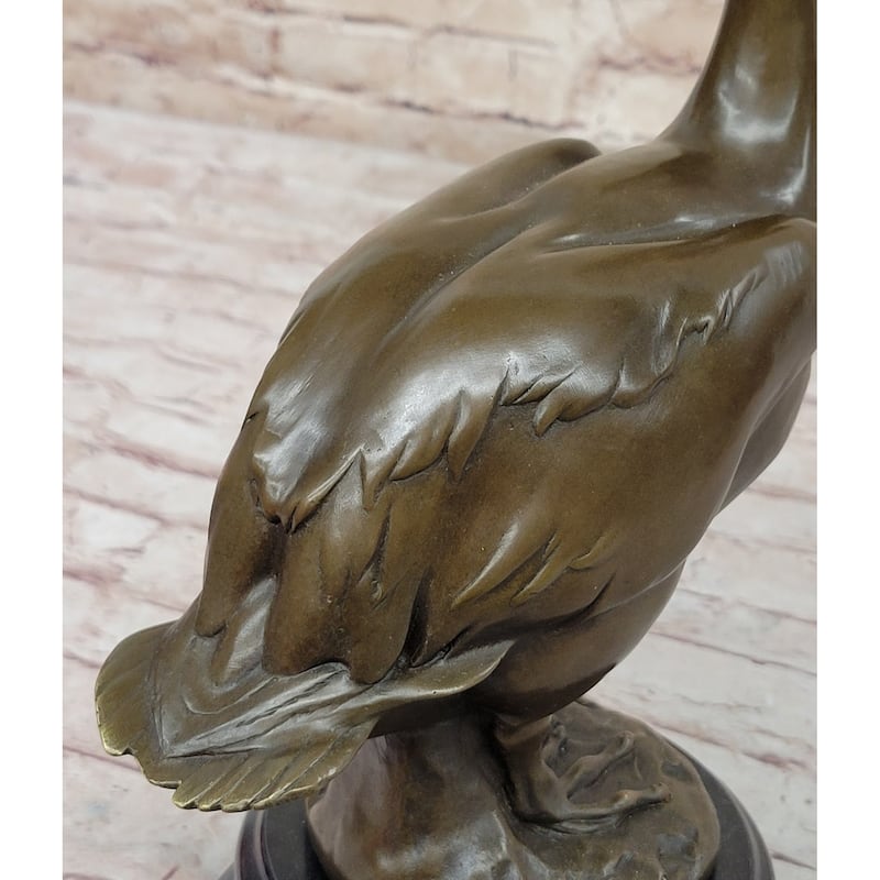 Hand Made Original Artwork By Milo Stork Bird Real Bronze Sculpture Figurine