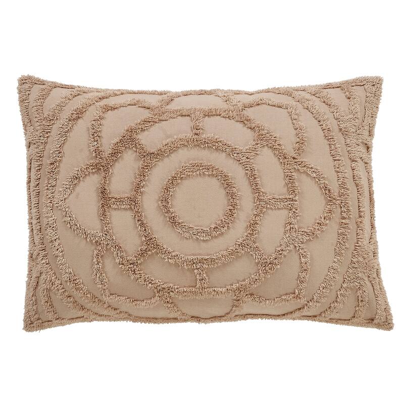 Better Trends Cleo Comforter Set 100% Cotton Tufted Floral Design Soft Plush Chenille Machine Washable Tumble Dry