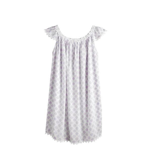 Shop Catalog Classics Women S Petite Pinwheels Night Gown Cotton