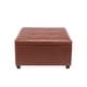 preview thumbnail 22 of 24, Porthos Home Jara Faux Leather Flip Top Square Storage Ottoman