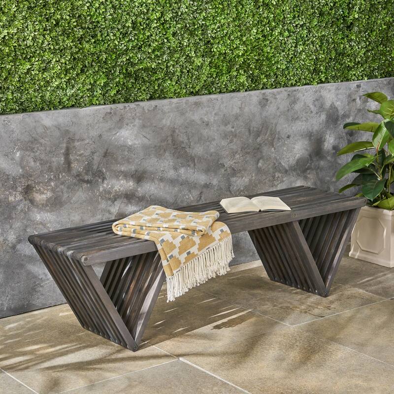 Chic Wooden Bench Outdoor Bench Accent Bench Leisure Bench