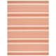 preview thumbnail 3 of 4, Martha Stewart Venerica Contemporary Rug 6'7" x 8'7" - Rust/Creme - Rectangle