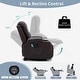 preview thumbnail 50 of 53, Oversized Power Lift Recliner Chair with Massage & Heat, PU Leather, USB Port, Cup Holders & Pockets